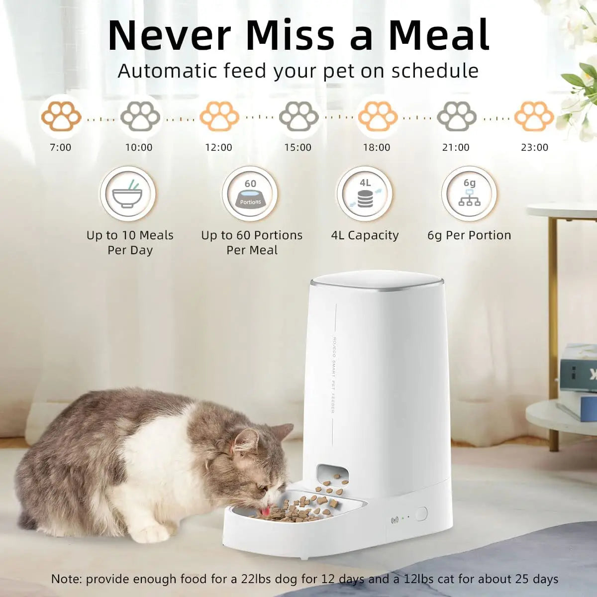 Smart Pet Feeder with WiFi Control